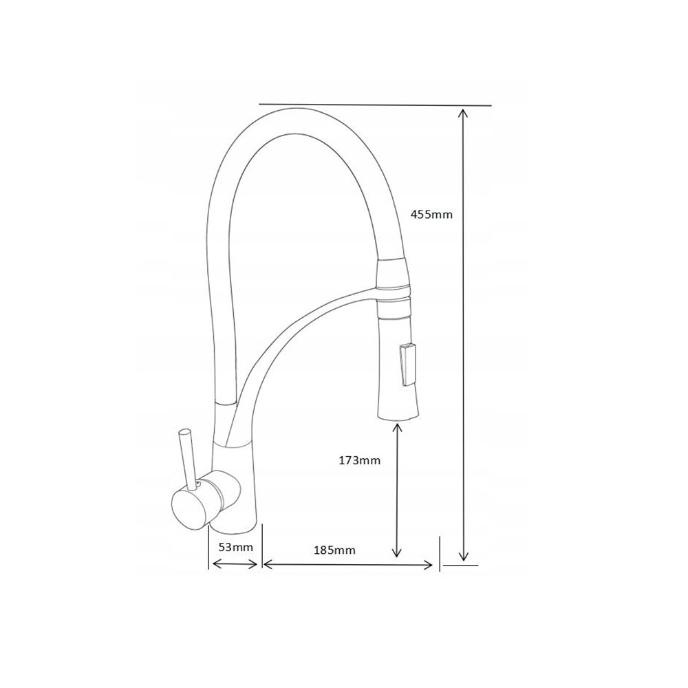 Virtuvės maišytuvas ASTER SILVER (2)