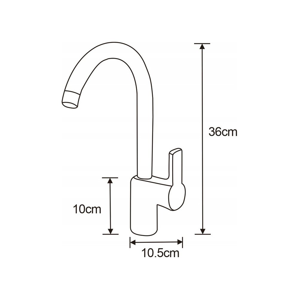 Virtuvės maišytuvas EBRO BLACK (2)