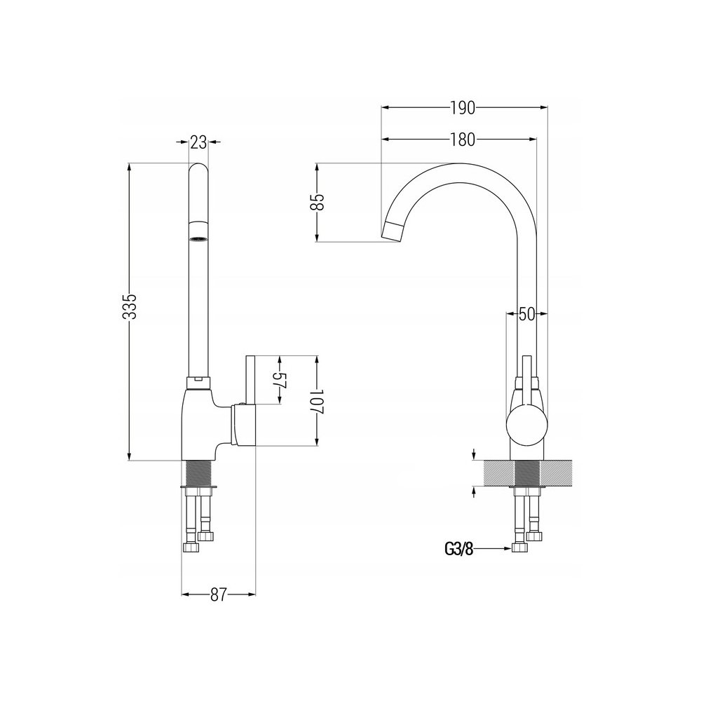 Virtuvės maišytuvas TELMA WHITE (2)